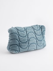 Blue Denim Quilted Cross-Body Bag - Image 4 of 6
