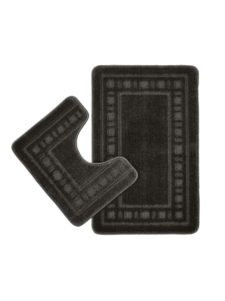 Catherine Lansfield Set of 2 Grey Armoni Bath Set - Image 4 of 4
