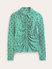 Boden Green Printed Jersey Shirt - Image 5 of 5