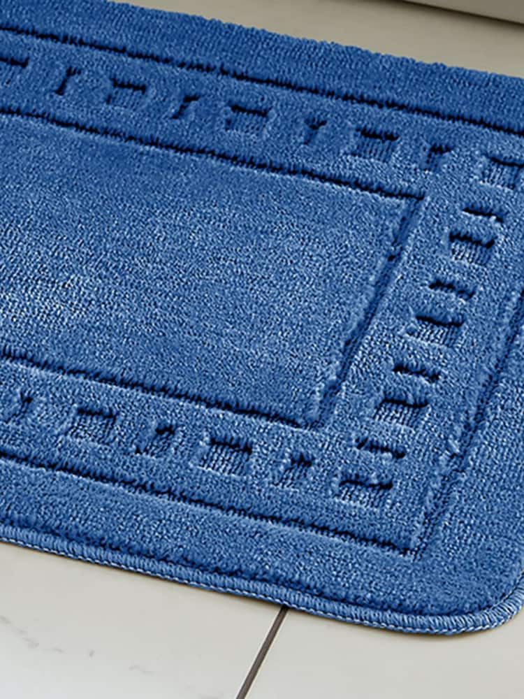 Catherine Lansfield Set of 2 Blue Armoni Bath Set - Image 2 of 4
