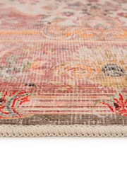 kukoon Pink Washable Dusk Medallion Cotton Runner - Image 4 of 6