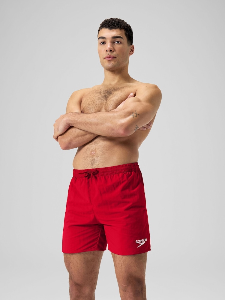 Speedo Red Mens Essential Swim Shorts - Image 1 of 6