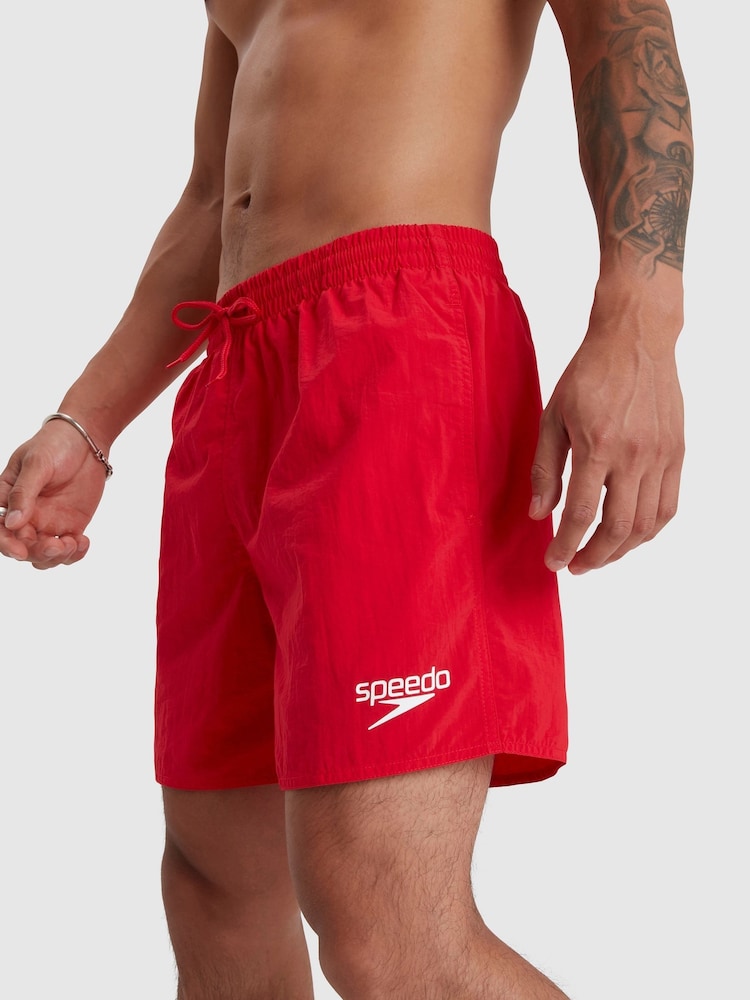 Speedo Red Mens Essential Swim Shorts - Image 3 of 6
