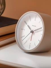 Karlsson Grey Belle Numbers Alarm Clock - Image 1 of 3