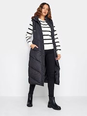 Long Tall Sally Black Chevron Gilet - Image 1 of 4