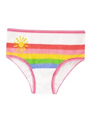 Harry Bear Multi Rainbow 100% Cotton Briefs 5 Pack - Image 4 of 4