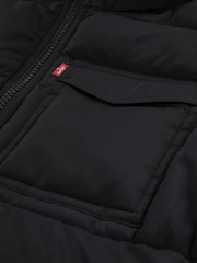 Levi's® Black Mediumweight Puffer Jacket - Image 4 of 4