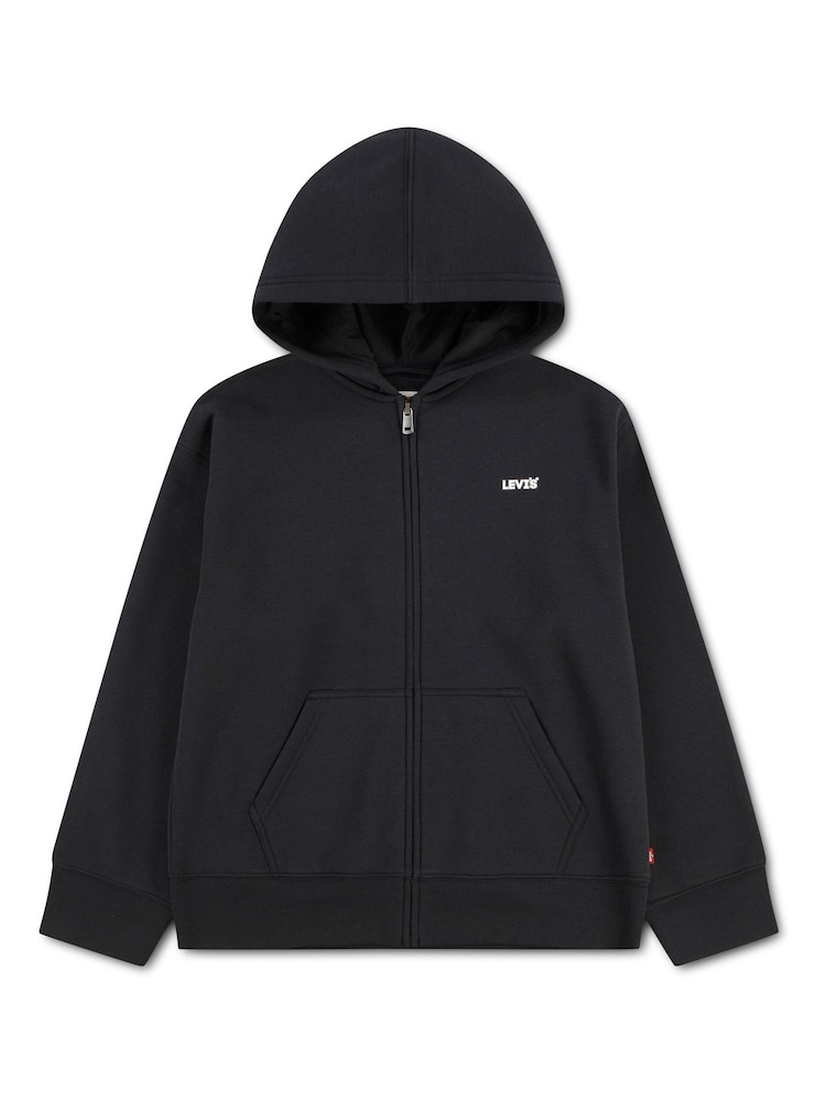 Levi's® Black Essential Full Zip Hoodie - Image 1 of 3 Levi's® Black Essential Full Zip Hoodie - Image 1 of 3