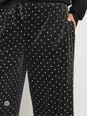 Yours Curve Polka Dot Metallic Wide Leg Trousers - Bilde 4 av 6