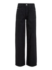 Calvin Klein Jeans Girls High Rise Wide Leg Black Jeans - Image 4 of 6