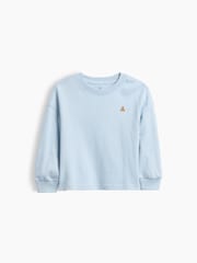 Gap Blue Heavyweight Long Sleeve T-Shirt (6mths-5yrs) - Image 1 of 2