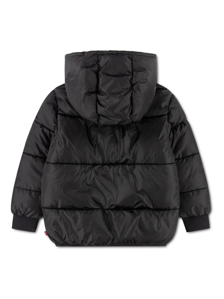 Levi's® Black Heavyweight Puffer Jacket - Image 2 of 4 Levi's® Black Heavyweight Puffer Jacket - Image 2 of 4