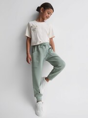 Reiss Sage Tila Junior Jersey Drawstring Joggers - Image 1 of 6