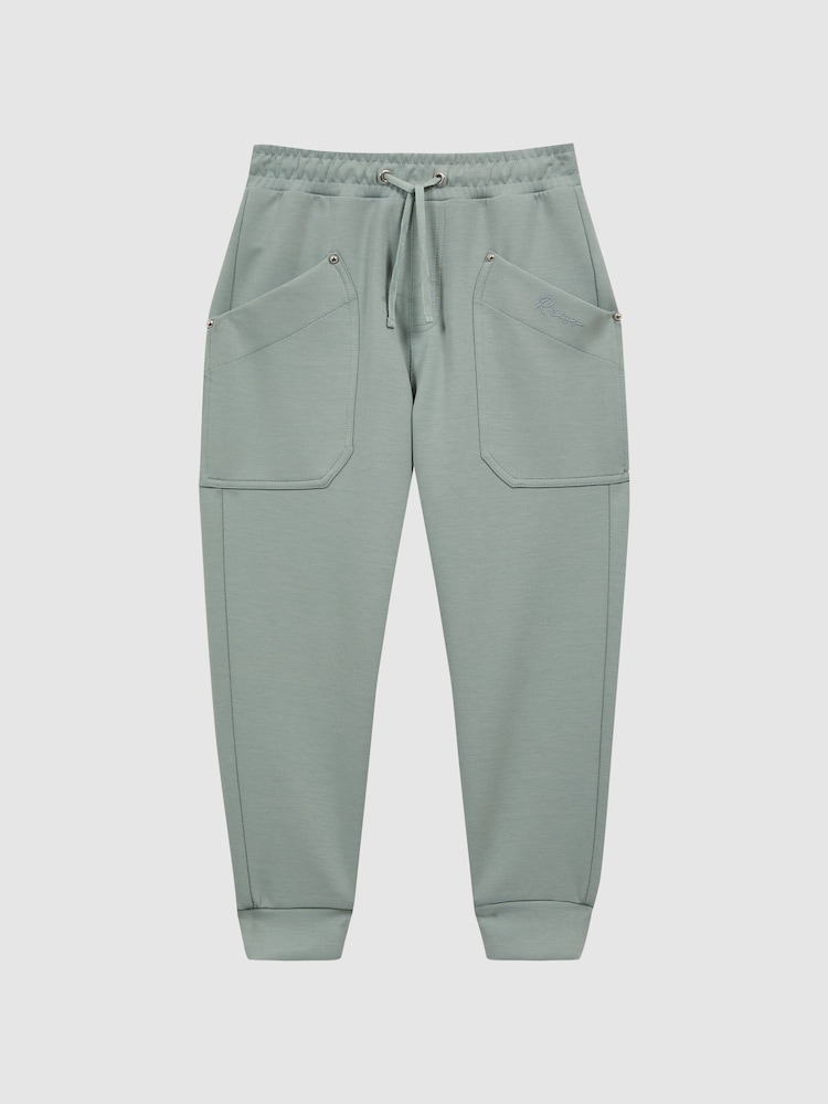 Reiss Sage Tila Junior Jersey Drawstring Joggers - Image 2 of 6 Reiss Sage Tila Junior Jersey Drawstring Joggers - Image 2 of 6