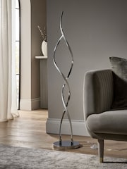 Chrome Callie LED Floor Lamp - Image 2 of 7