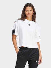 adidas White Sportswear Future Icons 3-Stripes T-Shirt - Image 1 of 6