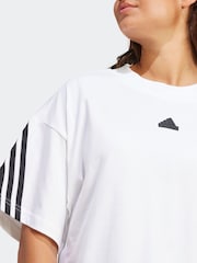 adidas White Sportswear Future Icons 3-Stripes T-Shirt - Image 5 of 6