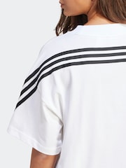 adidas White Sportswear Future Icons 3-Stripes T-Shirt - Image 6 of 6