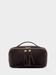Katie Loxton Chocolate Brown Soho Medium Make Up / Wash Bag - Image 1 of 4
