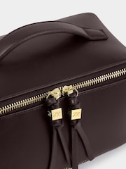 Katie Loxton Chocolate Brown Soho Medium Make Up / Wash Bag - Image 2 of 4