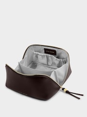 Katie Loxton Chocolate Brown Soho Medium Make Up / Wash Bag - Image 3 of 4