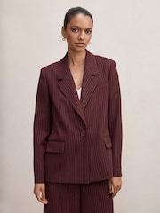 Forever New Red Paloma Petite Single Breasted Blazer - Image 1 of 5