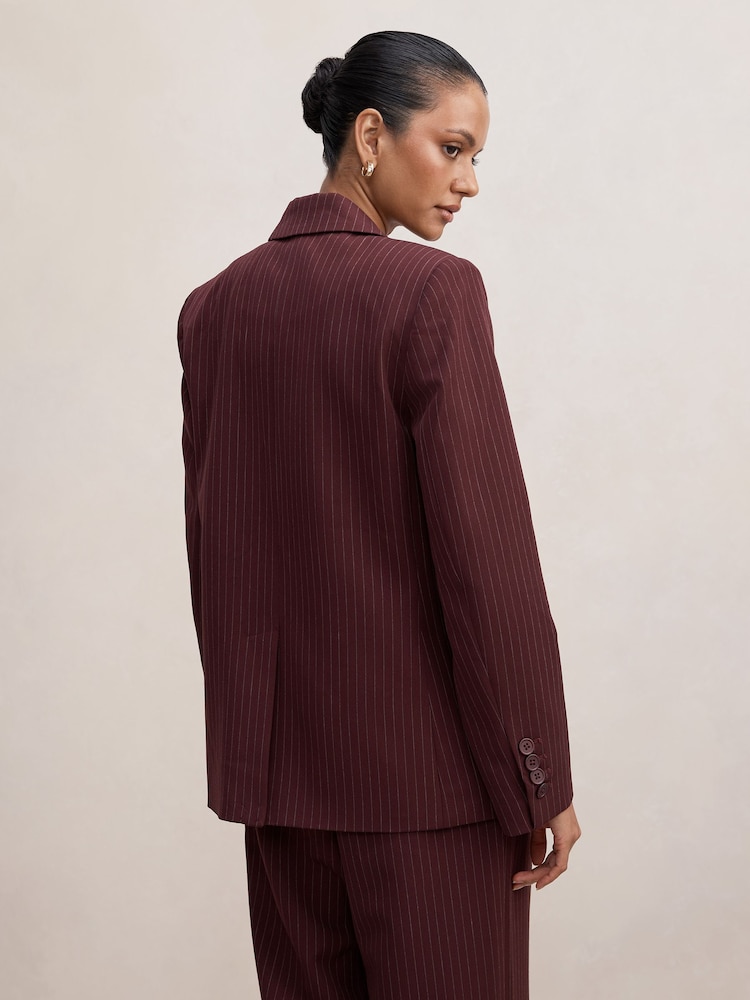 Forever New Red Paloma Petite Single Breasted Blazer - Image 2 of 5