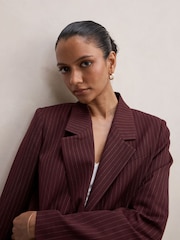 Forever New Red Paloma Petite Single Breasted Blazer - Image 3 of 5