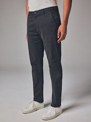 Green Dark Slim Fit Stretch Chinos Trousers - Image 1 of 10