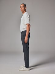 Green Dark Slim Fit Stretch Chinos Trousers - Image 3 of 10