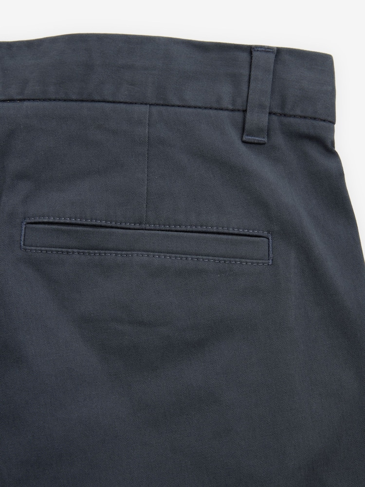 Blue Grey Mid Slim Fit Stretch Chinos Trousers - Image 8 of 8