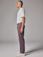 Plum Light Straight Fit Stretch Chinos Trousers - Image 2 of 10