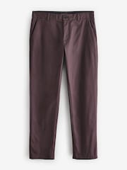 Plum Light Straight Fit Stretch Chinos Trousers - Image 7 of 10