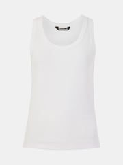 Whistles White Ultimate Ribbed Scoop Vest - Image 6 of 6