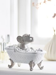 Grey Bathing Elephant Ornament - Image 1 of 2