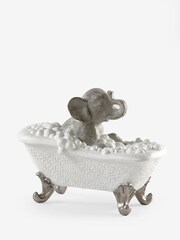 Grey Bathing Elephant Ornament - Image 2 of 2