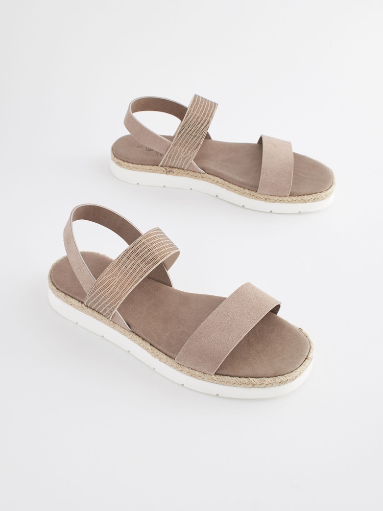 Nude Forever Comfort® Elasticated Straps Sandals - Image 1 of 7