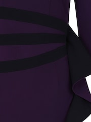 Hotsquash Purple Contrast Side Frill Dress - Image 3 of 4