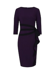 Hotsquash Purple Contrast Side Frill Dress - Image 4 of 4