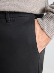 črna - ozek kroj Nova Fides Italijanski Signature chino hlače - Slika 6 iz 10