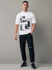 Black Utility Front Pocket Cargo Trousers - Image 2 of 10