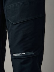 Black Utility Front Pocket Cargo Trousers - Image 4 of 10