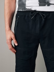 Black Utility Front Pocket Cargo Trousers - Image 5 of 10