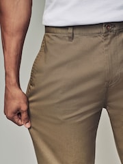 Light Tan Straight Fit Utility Chino 100% Cotton Trousers - Image 5 of 10