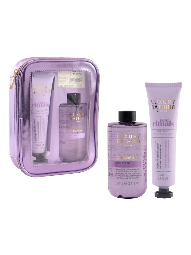 The Luxury Bathing Company Lavender Weekend Escape Gift Set - Image 1 of 3 The Luxury Bathing Company Lavender Weekend Escape Gift Set - Image 1 of 3