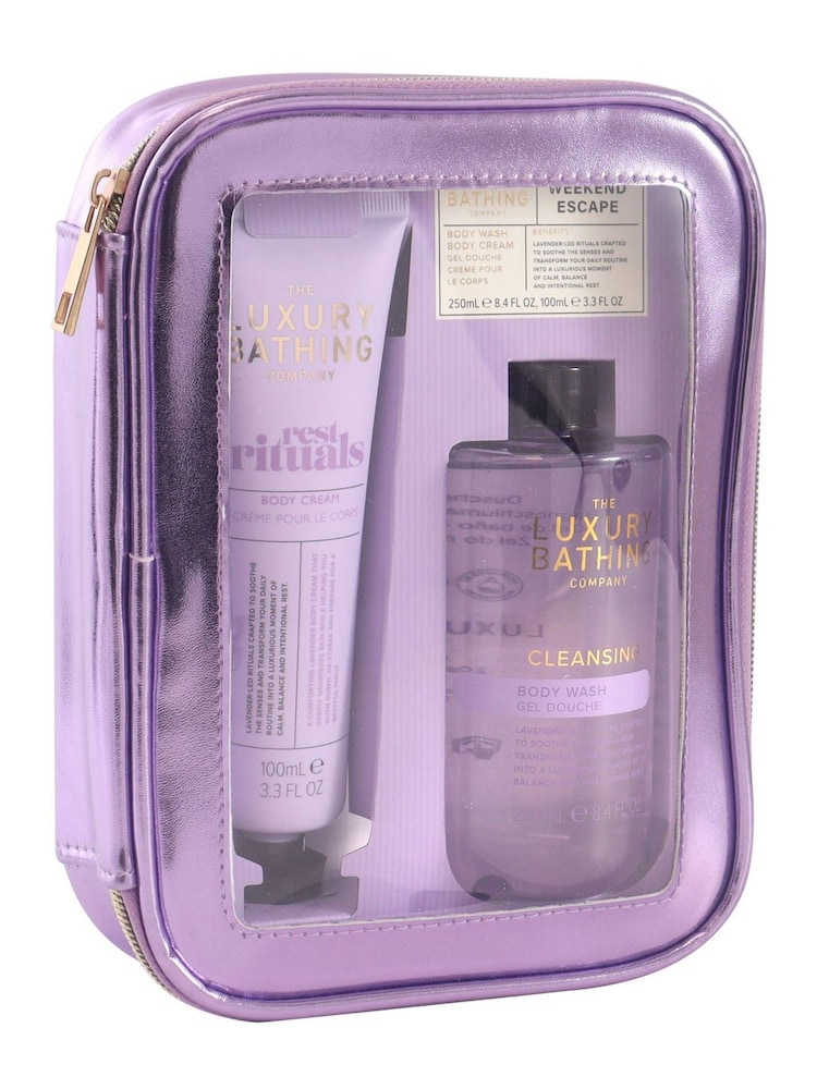 The Luxury Bathing Company Lavender Weekend Escape Gift Set - Image 2 of 3 The Luxury Bathing Company Lavender Weekend Escape Gift Set - Image 2 of 3