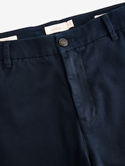 Navy Blue Slim Fit Nova Fides Italian Signature Chino Trousers - Image 11 of 11