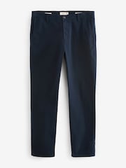 Navy Blue Slim Fit Nova Fides Italian Signature Chino Trousers - Image 8 of 11