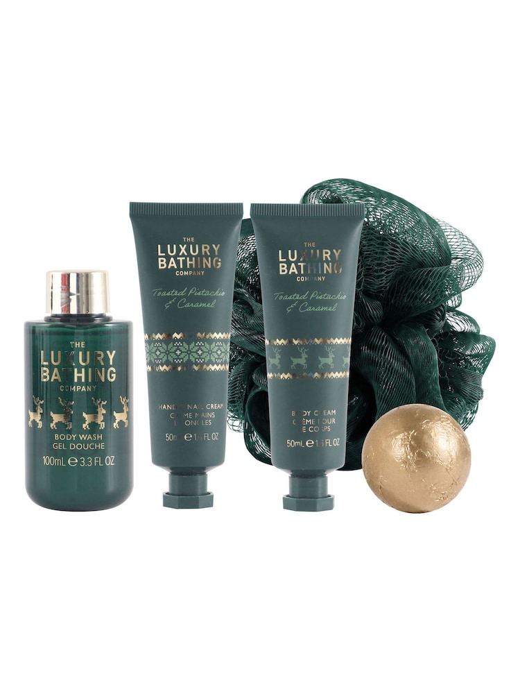 The Luxury Bathing Company Toasted Pistachio & Caramel One More Sleep Gift Set - Image 3 of 3 The Luxury Bathing Company Toasted Pistachio & Caramel One More Sleep Gift Set - Image 3 of 3
