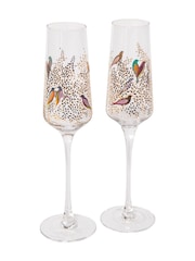 Sara Miller Set of 2 Gold Chelsea Champagne Flutes - Image 2 of 2